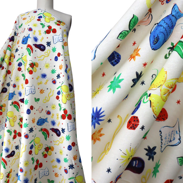 Fabric Godmother - 'Meze' Viscose | Linen